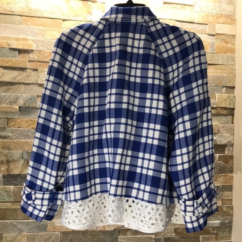 Lewit Eyelet Inset Check Jacket - Picture 9 of 10